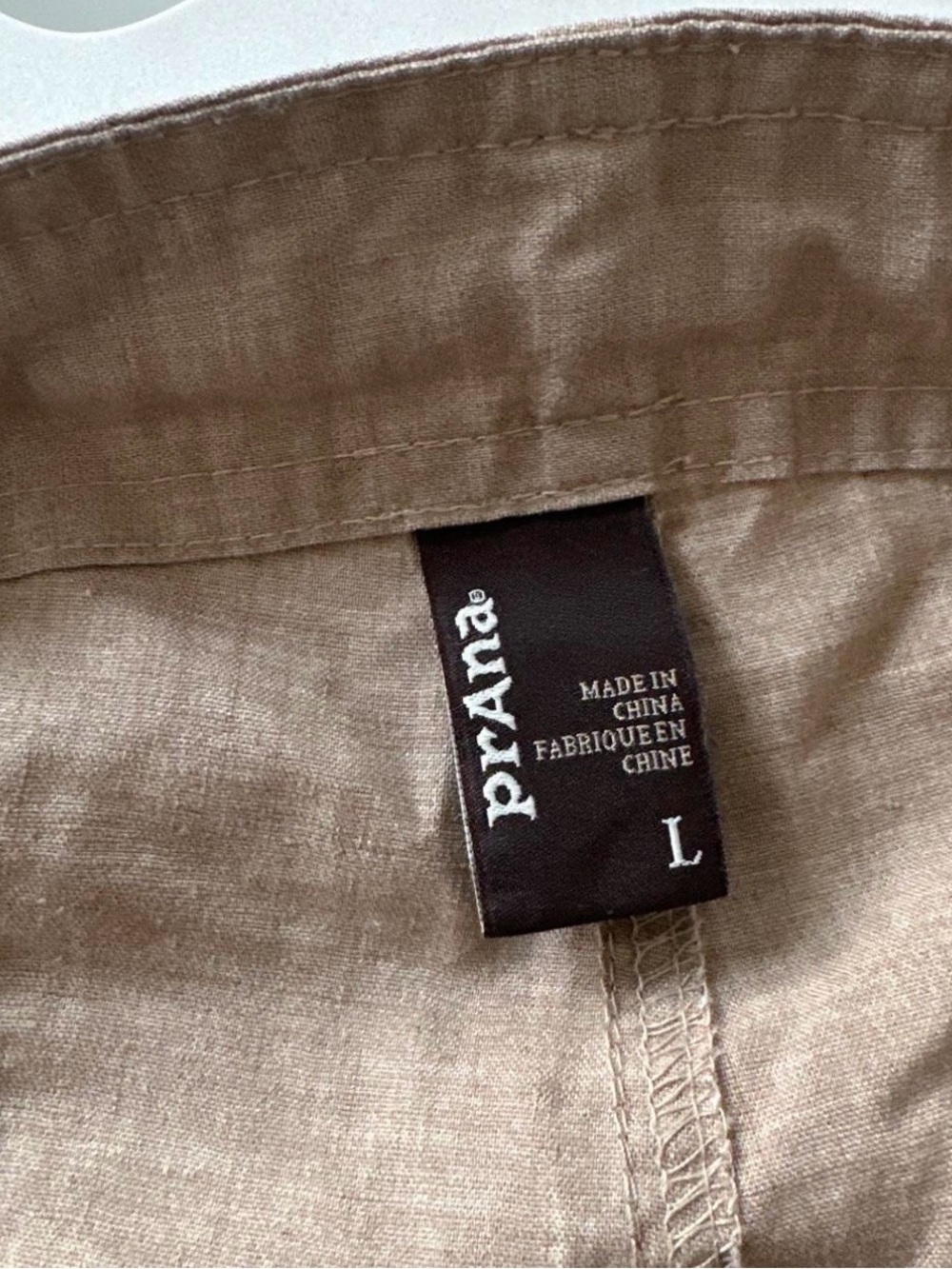 Prana Men's Drawstring Hemp Tan shorts
Sz Large EUC - Picture 5 of 6